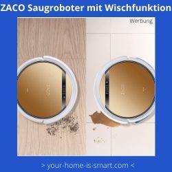 Saugroboter mit wischfunktion von der firma zaco